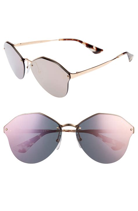 prada 66mm oversized rimless sunglasses|neiman marcus prada sunglasses women.